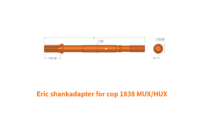 COP 1838 MUX/HUX凿岩机钎尾